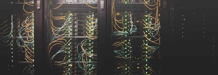 一幅关于网络安全概念的插图，包含盾牌、锁和连接线